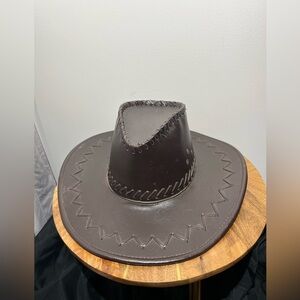 Leather hat